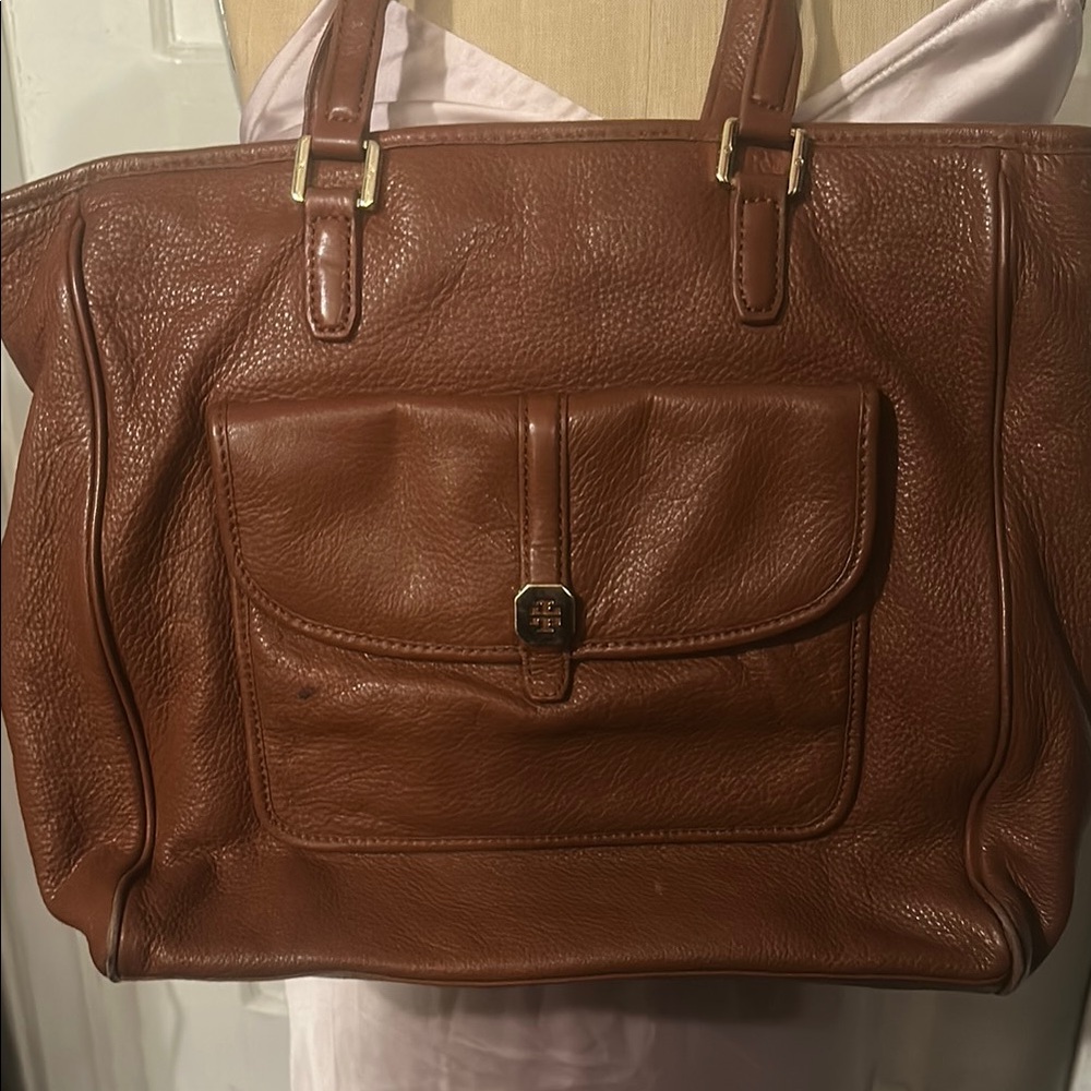 Tory Burch brown leather handbag